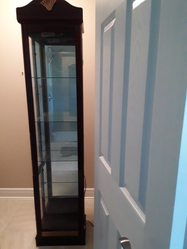 Vintage Like New Cherry Wood  Curio And Coffee Table In Spring Hill