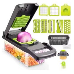 16 in 1 Multifunctional Vegetable Chopper Manual Food Chopper Vegetable