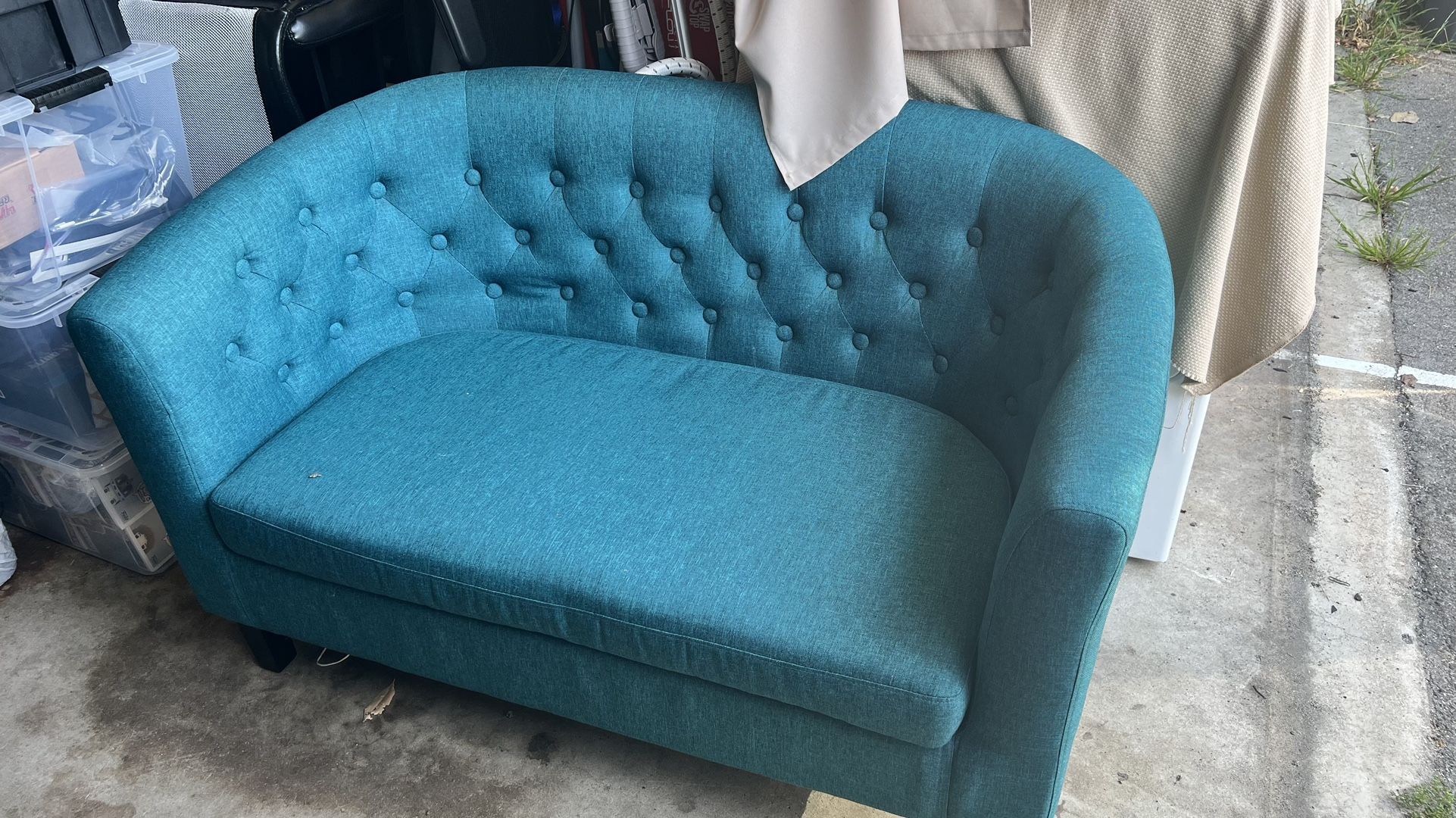 Modway Prospect Upholstered Contemporary Modern Loveseat In Teal