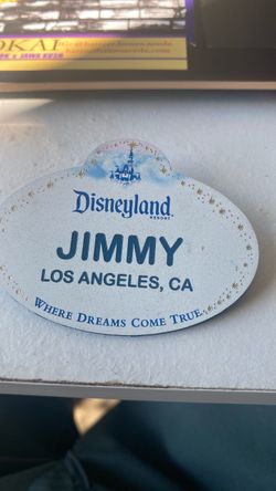 Disneyland Resort Cast Member Name Tag