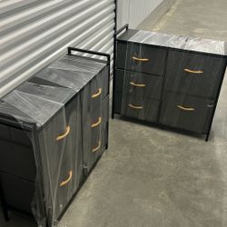 Fabric Draws Matching  Dressers 