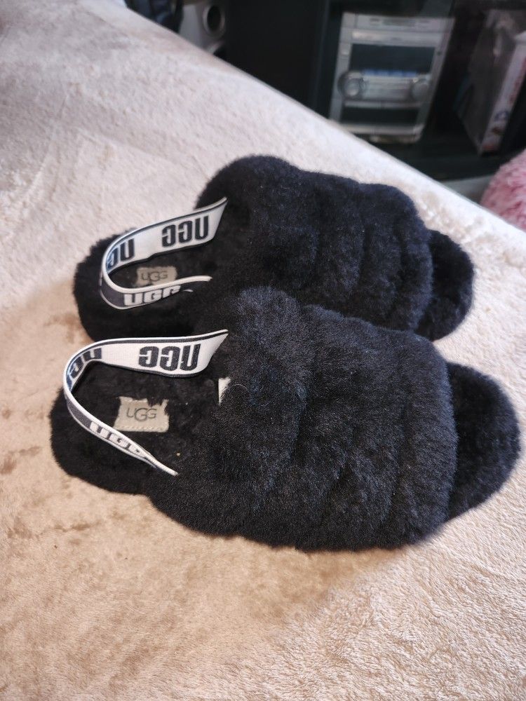 UGG Fluff Yeah Slide In Black