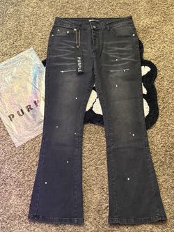 PURPLE FLARED JEAN