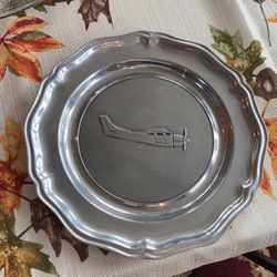 Wilton Pewter Aircraft  Plate