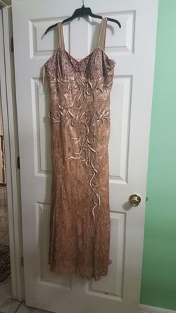 Gold formal dress