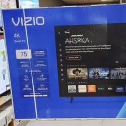 75 Tv $55 Down On Financing For Delivery Six Month Warranty    75 Tv Vizio Smart 4k Hdtv 