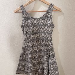 Soprano Black White Lace Dress