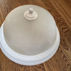 Traditional Flush Mount Dome Lights in white.