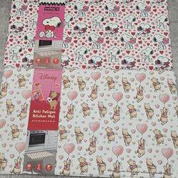 💖 Snoopy & Pooh Bear Anti Fatigue Kitchen Mat 💖
