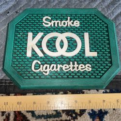 Vintage Rubber Advertising Mat Sign 