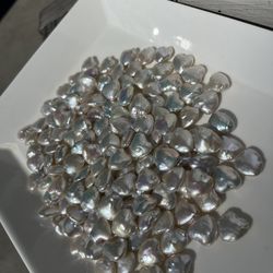 Heart shape pearl| Wholesale White Baroque Heart Shape Freshwater Pearls 13-15mm | No Hole | High-Quality Loose Pearls