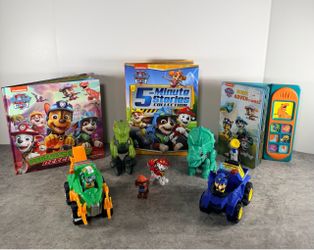 PAW Patrol Dino Rescue Toys and Books Bundle