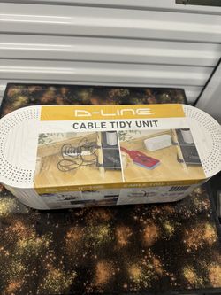 D-Line Cable Tidy Unit White Cable Management Box 12.5 in New Sealed