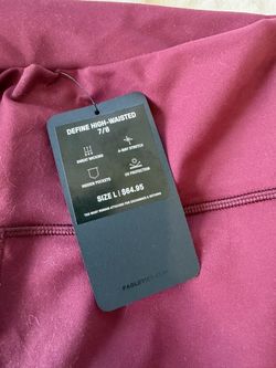 New Fabletics Leggins - Maroon Large