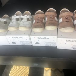 Bundle Of 4 ( Four) Pairs Genuine Leather Kids Shoes