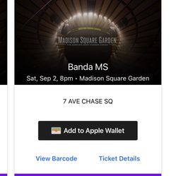 BANDA MS At Madison Square Garden On September 2