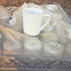 55 New White ceramic Coffee Mugs-bulk Available