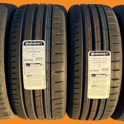 4X NEW Continental ExtremeContact Sport 02 Tires 2X 255/35ZR19