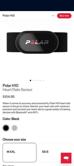 Polar H10 Heart Rate Sensor