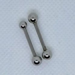 Barbell Body Jewelry - Surgical Steel 14g (2 Pieces)