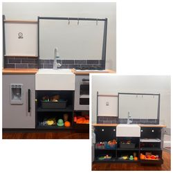 Kitchen Play With Veggie And Fruit Included