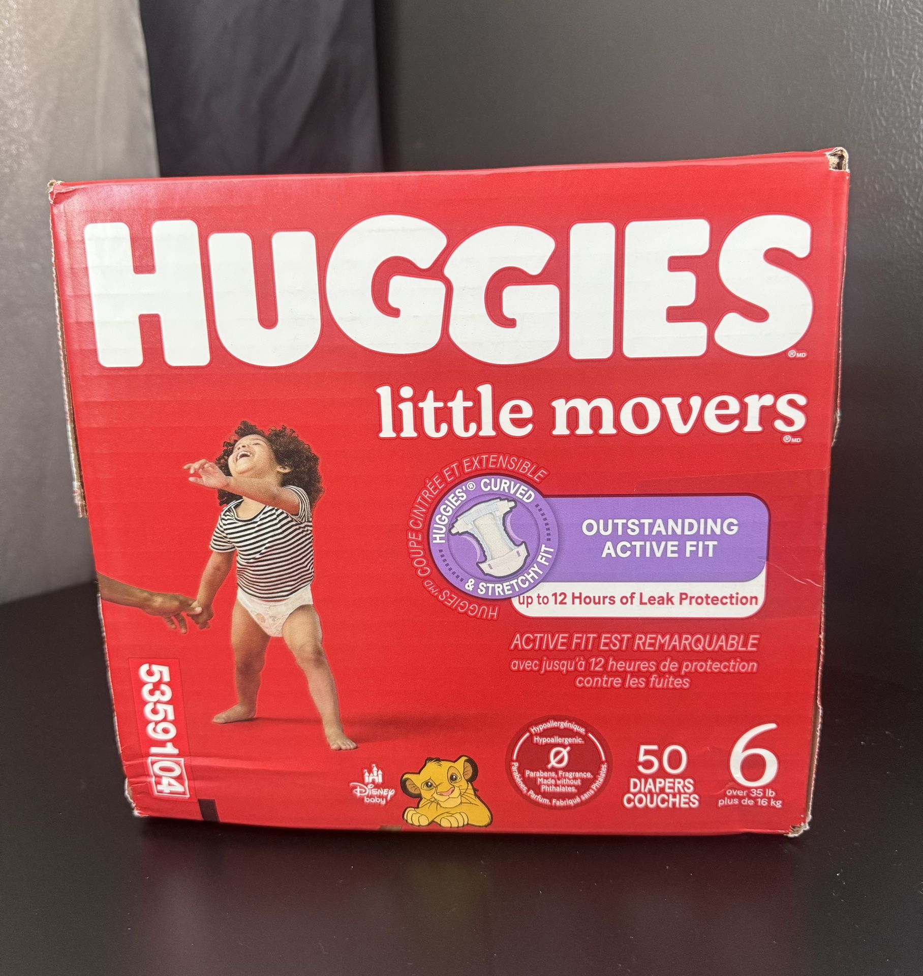Huggies Little Movers Diapers - Size 6 - 50ct