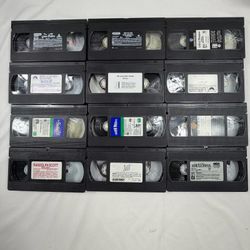 Vintage Movie VHS Tape Bundle 12-Pack BUNDLE 6