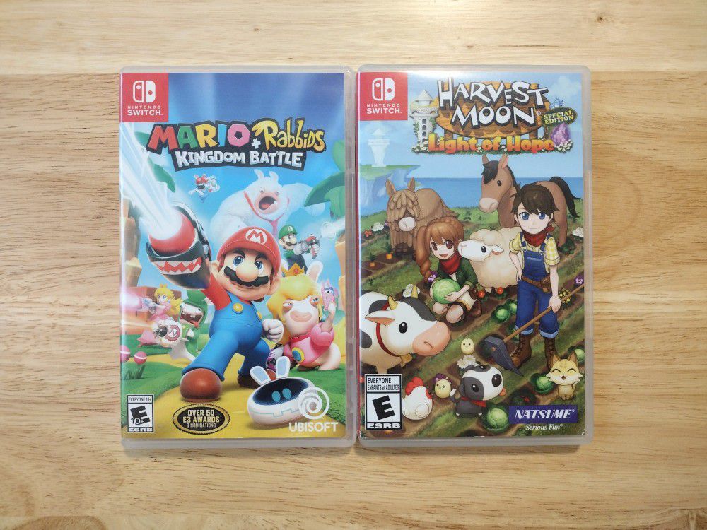 Mario + Rabbids Kingdom Battle & Harvest Moon Nintendo Switch 