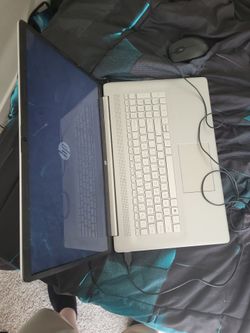Hp laptop in sliver