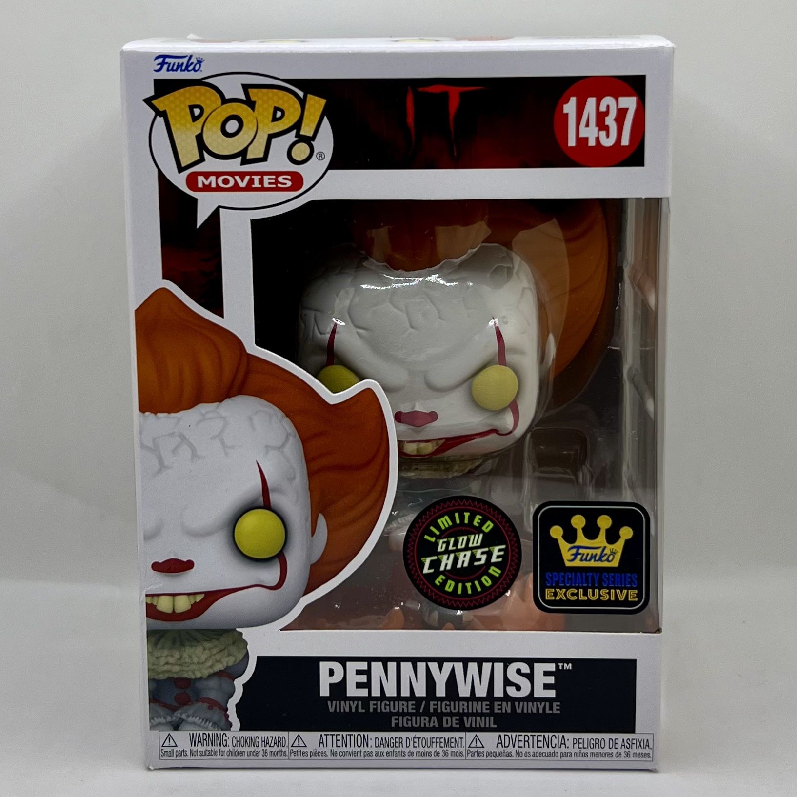 IT - Pennywise Glow Chase Funko POP! #1437