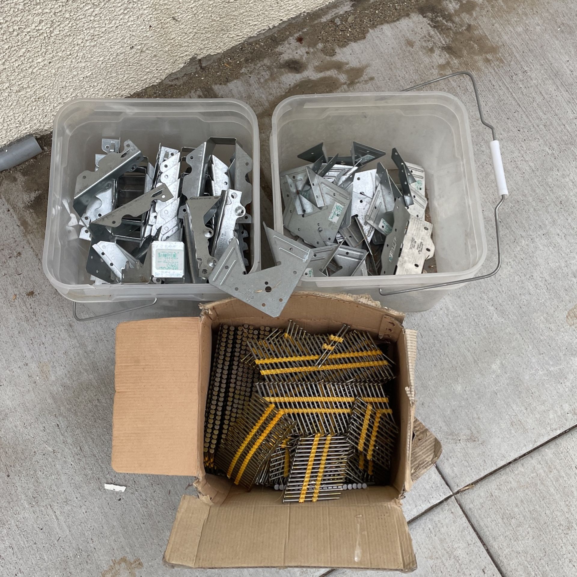 Joist hangers, rafter ties and nails