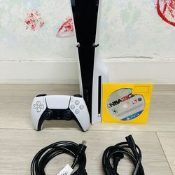 PlayStation 5 Slim - 1 TB Disc Version , Bonus 1 Game NBA 2K21 ( Used Very New )