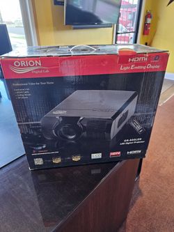 Orion LED Video Projector With Projector Screen