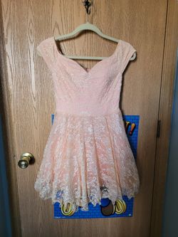 Peach Homecoming Dress