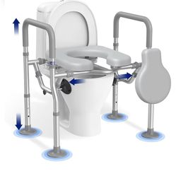 Raised Toilet Seat With Handles