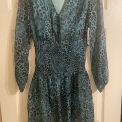 Mini Leopard Print Mini Dress