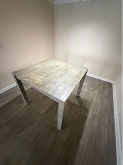 Grey Wood Dining room table