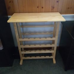 Wooden wine rack