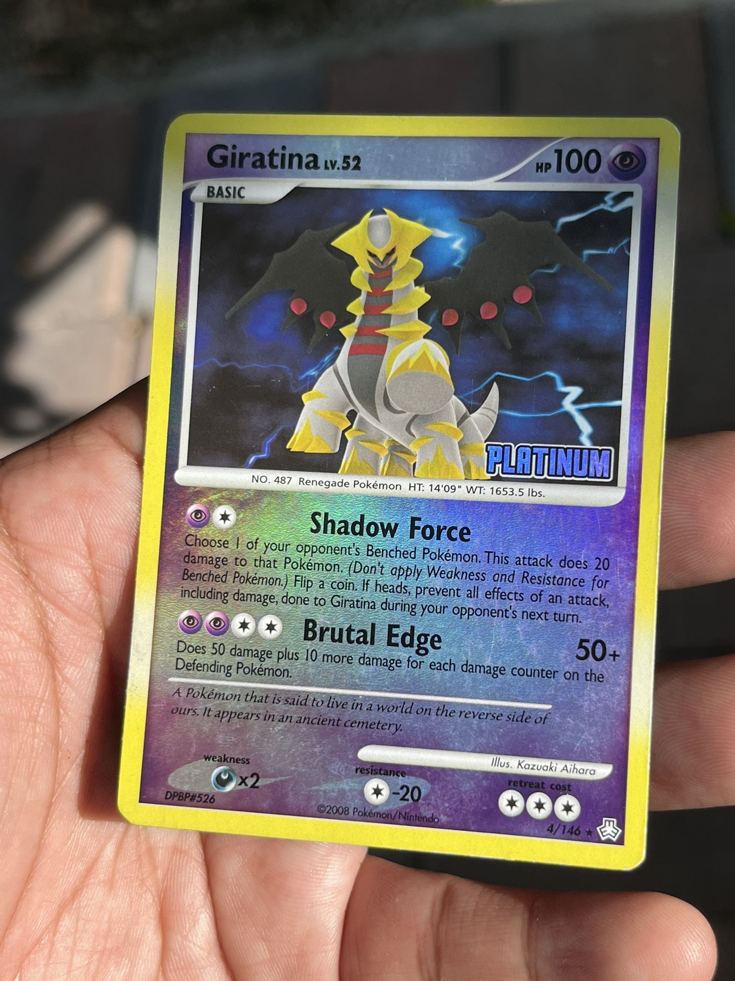 Giratina 4/146 Stamped Burger King Platinum Promo Legends Awakened Pokémon  card for Sale in Miami, FL - OfferUp