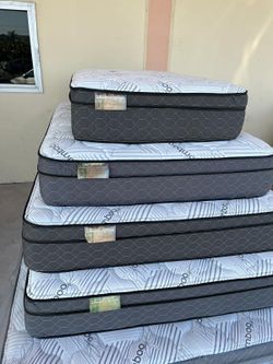 Colchones white bamboo pillow top