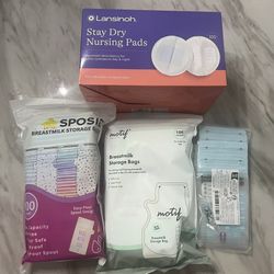 Nursing Pads And Breastmilk Storage Bags