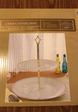 2 Tier Canapé Dish