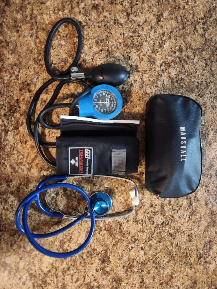 Marshall Blood Pressure Cuff And Stethoscope 