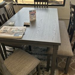 Solid Wood Dining Table Set 