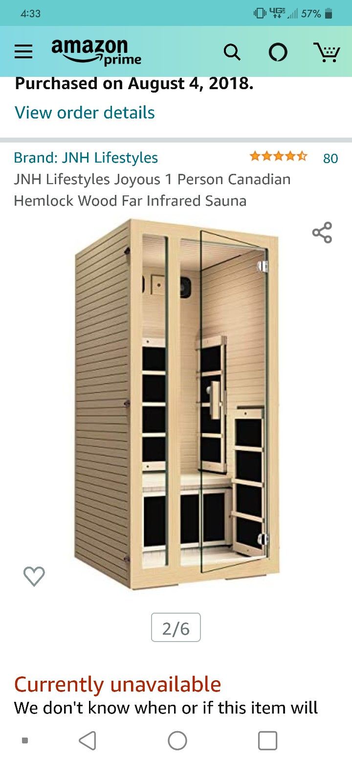 Infrared Sauna - 1 Person