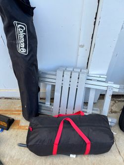 Coleman tent and chair