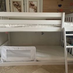 White Twin Bunk Beds 