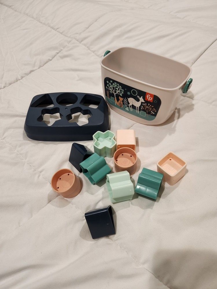 Fisher-Price, Shapes for Sorting Play, Navy Fawn