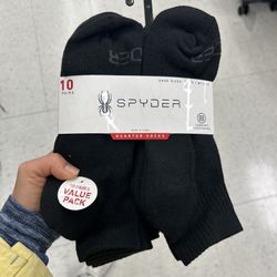 NWT Spyder men’s Quarter Socks - 10 Pack