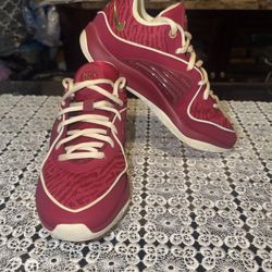 NIKE KD 16 NRG NY VS NY NOBLE RED METALLIC GOLD BASKETBALL DZ2925-600 6Y USED